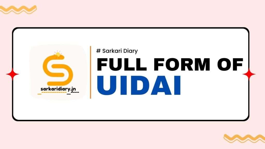 UIDAI Full Form