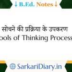 Tools of Thinking Process B.Ed Notes By Sarkari Diary