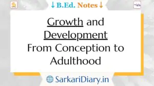 Growth and Development: From Conception to Adulthood