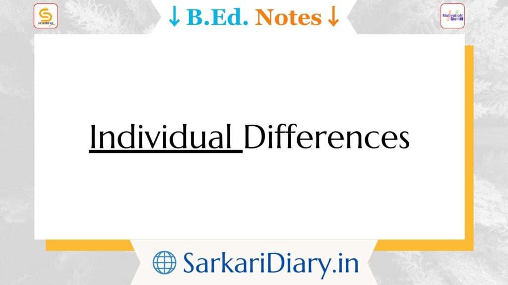 Individual Differences