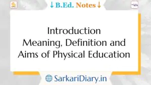 Aims of Physical Education