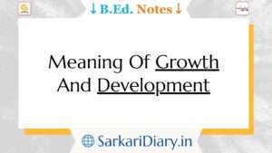 Meaning Of Growth And Development