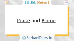 Praise and Blame