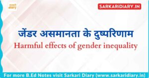 जेंडर असमानता के दुष्परिणाम