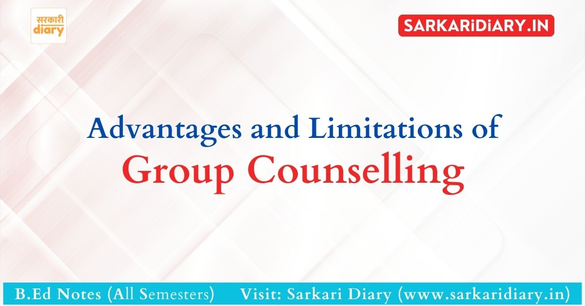 Advantages and Limitations of Group Counselling