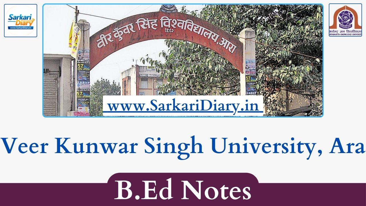 Veer Kunwar Singh University, Ara B.Ed Notes and Study Material PDFs